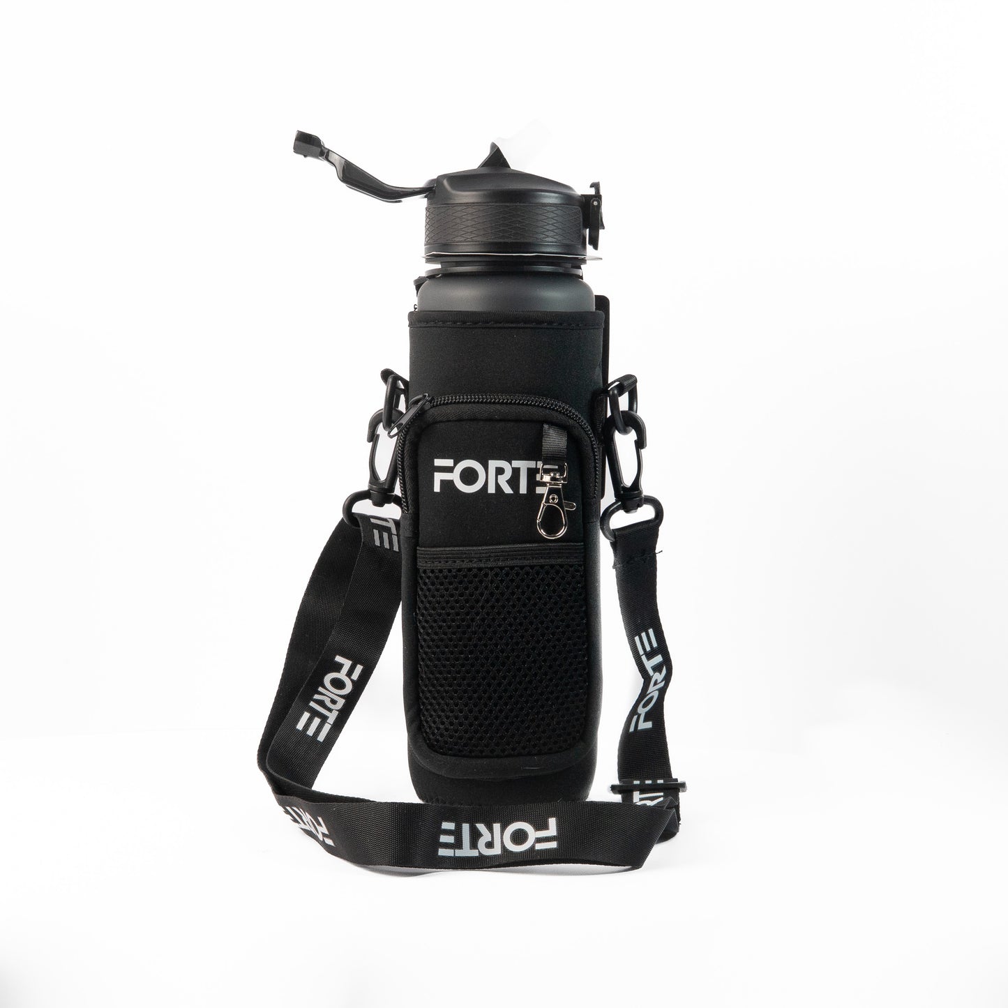 Forte 1L (34oz) BPA-Free Plastic Water Bottle with Sleeve